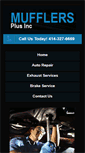 Mobile Screenshot of mufflerspluswi.com