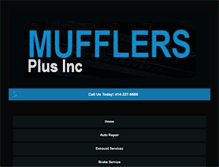 Tablet Screenshot of mufflerspluswi.com